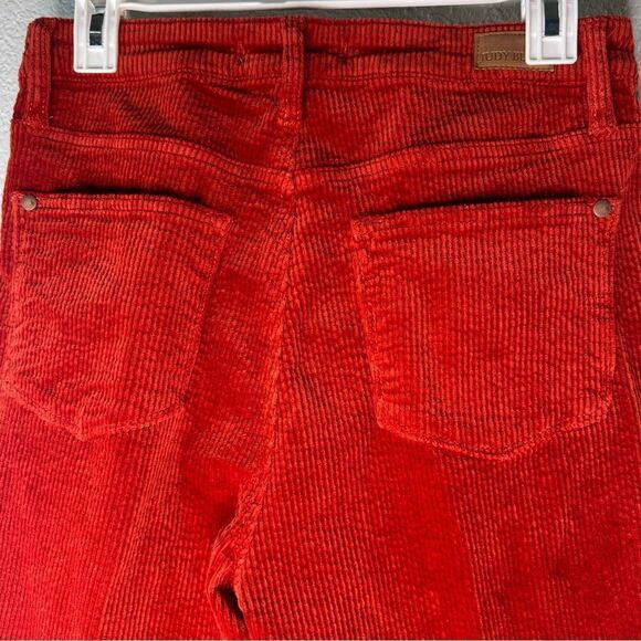 Judy Blue Rust Corduroy High Waist Ankle Straight Carpenter Jean Pants Sz 7/28 - Picture 7 of 12